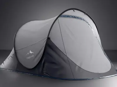 2 Person Camping Tent - Game Ready PBR Low-poly 3D model