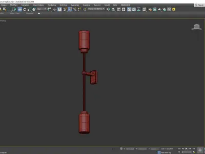 RESTORATION LINE GLASS WALL 2 Low-poly 3D model
