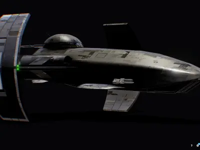 Darth Vader First Starfighter Low-poly 3D model