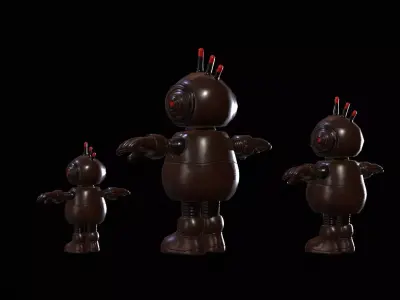 Minirobotic8Pack3 Low-poly 3D model