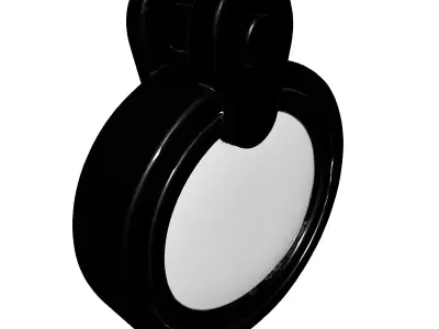 Modern Metal Ring Pull Handle Low-poly 3D model