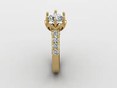 ENGAGEMENT RING 3D print model 48