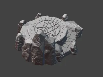 Ritual altar 3D print model