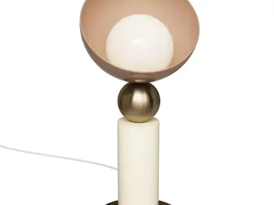Modern Geometric Table Lamp  Low-poly 3D model