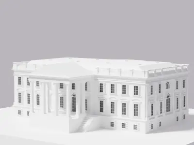 White House Low-poly 3D model