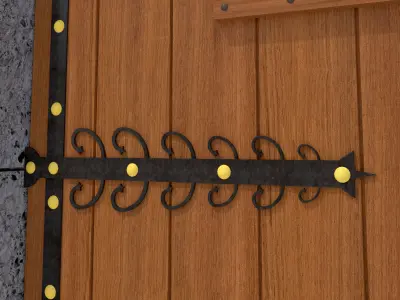 Medieval Door-01 3D model