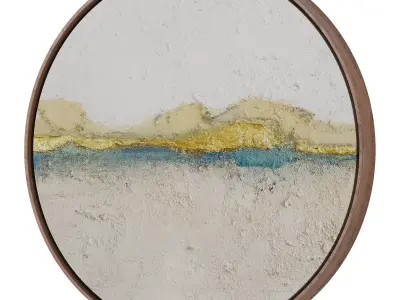 Abstract Painting Frame set 3D model 751
