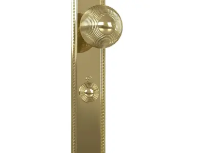 Beardmore Queen Ann door handle knob 3D model