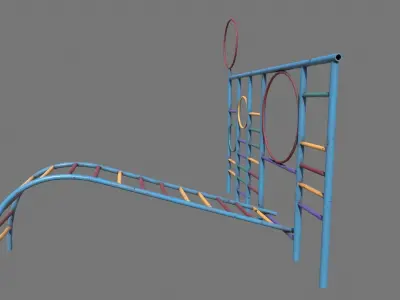 Old Wall Climber Low-poly 3D model