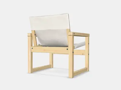 SJALSO Armchair Low-poly 3D model
