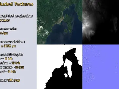 Davao Philippines City Landscape 3D Model 3D model