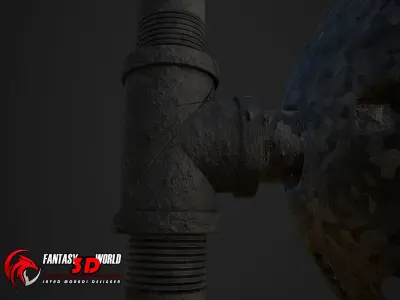 Lighting steampunk STL 6 3D model