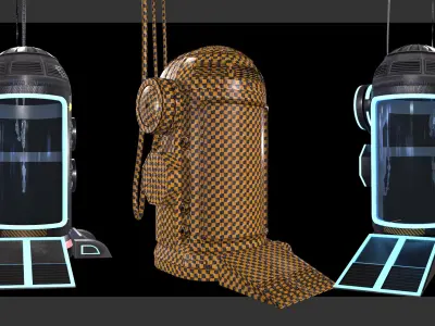 10 SCI-FI CRYO CAPSULE 3D model