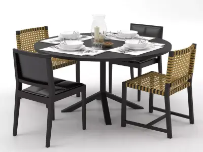 Dining Set 157 3D model