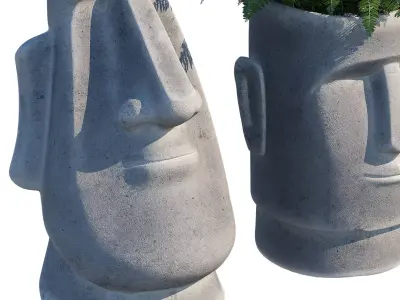 Easter island head 3D model