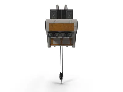 SCI FI Overhead Crane 3D model