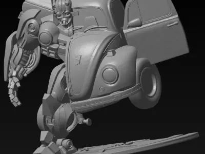 Bumblebee Transformers VW Beetle-Detailed 3D Print Model STL 3D print model