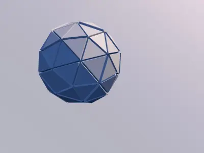 Sci Fi Object no 3 Sphere - Sphere Torus 2019 Low Poly for Game 3D model