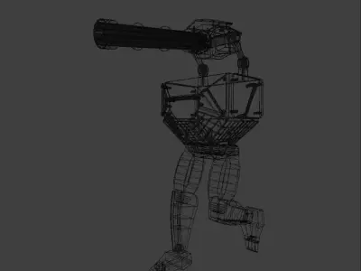 Dystopian Heavy Assault Mech 3D Model 3D model