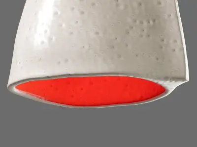 Tayga Design Crusta White Pendant Lamp 3D model