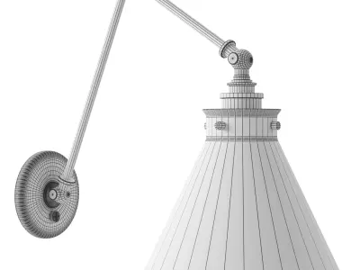 Parkington Double Library Wall Light 3D model