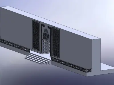 stone gate  3D model