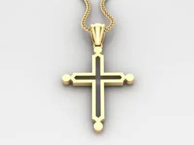 Cross Light Gold 4CP036 3DM STL 3D print model purchase