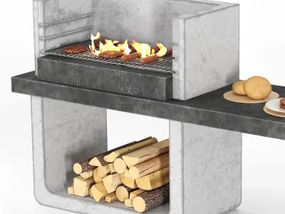 Barbecue 17 3D model