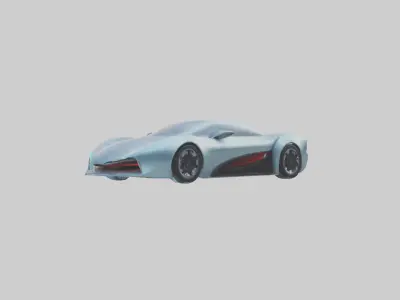 Futuristic Roadster model 3D model