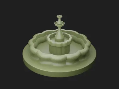 Fountain 3D Model 3D print model