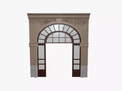 Door Wall Low-poly 3D model