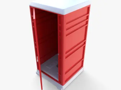 Portable toilet v3 3D model