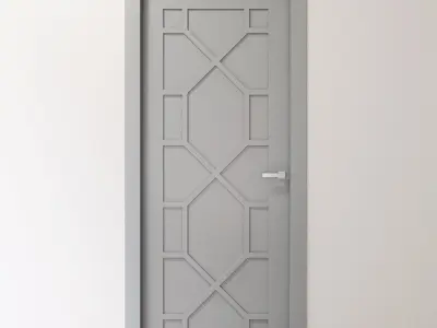Art Deco interior door 3D model