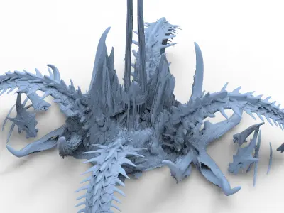 Kraken Under Ocean Temple floor design claws  4 3D model