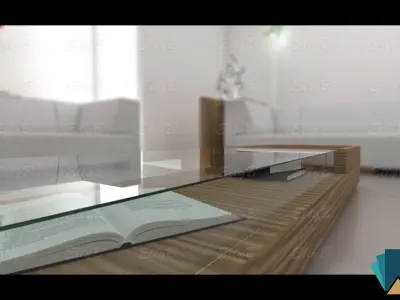 Modern Living Room 3D model