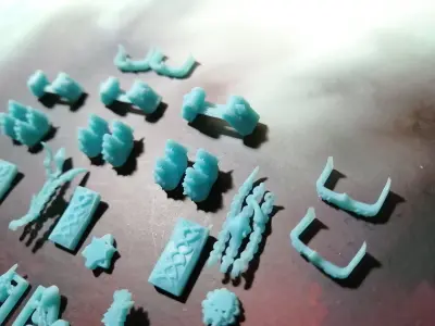 Space viking wolf bike upgrades 3D print model