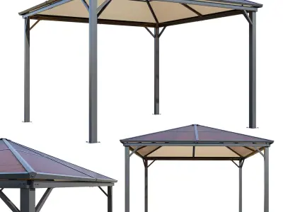 Canopy gazebo Milos Garden Point 3D model