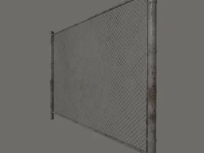 Chain Link Fence 3D model