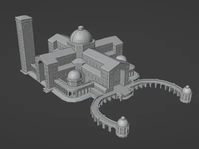 Santuario Nacional de Nossa Senhora Aparecida 3D print model