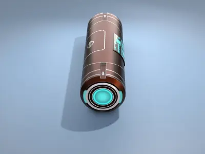 Sci-fi speaker Low-poly 3D model