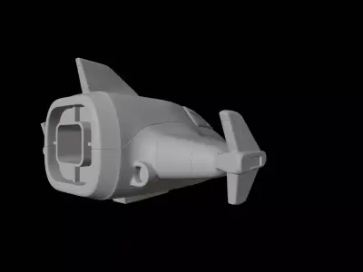 Sci-Fi Spaceship Vehicle 3D print model