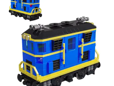 Train Mini Diesel-Electric Extinguisher Class C 3D model