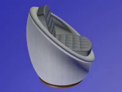 Spherical modern chair 3D model
