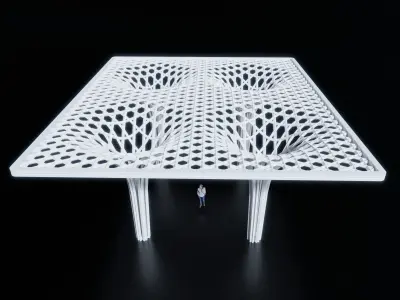 kagome columns and pattern Free 3D model