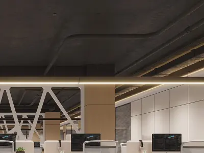 Modern Public Office 3D model