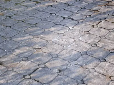 Mrf Wet Pavement Set03 Free low-poly 3D model