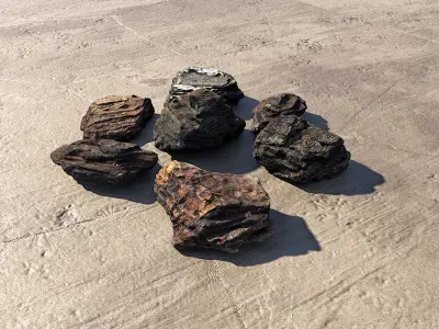 Bark Chips 3D Scan  3D model