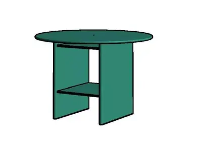Habitat Geller Green Dining Table  3d model 3D model