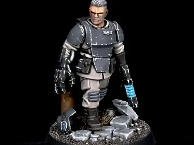 Universal Guard - Infantry Sergeant Builder 3D print model