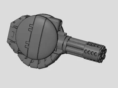 CHIBI-TECH SD - WARTHOG GUNPOD       3D print model
